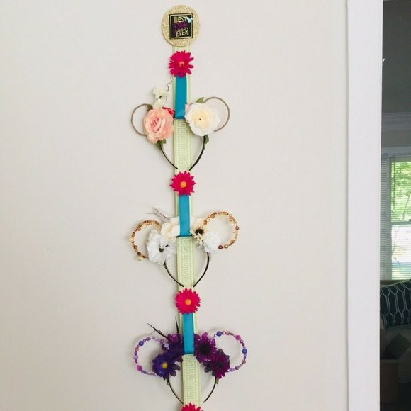 Disney Mouse Ear Wall Display Headband Holder Hanging Storage BEST DAY EVER - Picture 5 of 9